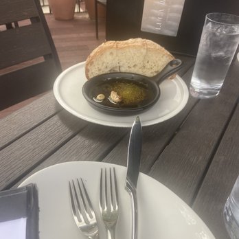 Luca West - Bread service on the patio at Luca West - Italian Near Me - Westlake, Ohio Luca West - Bread service on the patio at Luca West - Italian Near Me - Westlake, Ohio