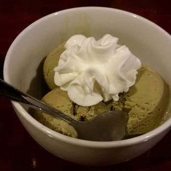 Sake Bomb - 3 scoops of green tea ice cream ($5) - Asian Fusion Near Me - Durham, North Carolina Sake Bomb - 3 scoops of green tea ice cream ($5) - Asian Fusion Near Me - Durham, North Carolina