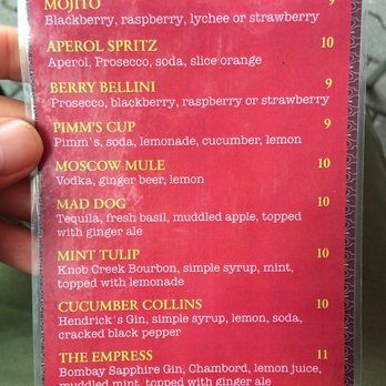Typhoon Lounge - Drink menu - Lounges Near Me - Montreal, Quebec
