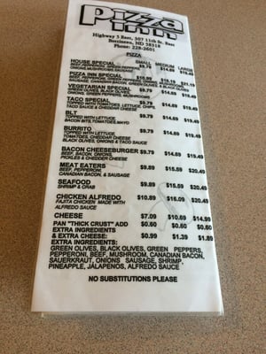 Menu photo 4 Denny's Pizza Inn Bottineau, ND Menu photo 4 Denny's Pizza Inn Bottineau, ND