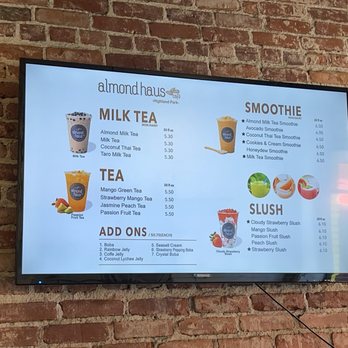 Almond Haus - Menu - Bubble Tea Near Me - Los Angeles, California Almond Haus - Menu - Bubble Tea Near Me - Los Angeles, California