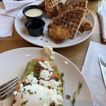 Poached Kitchen - Avocado toast, chicken & waffle - Breakfast & Brunch Near Me - Irvine, California Poached Kitchen - Avocado toast, chicken & waffle - Breakfast & Brunch Near Me - Irvine, California