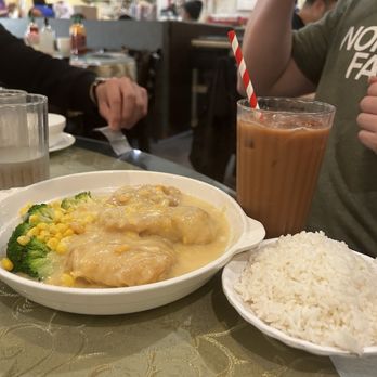 Phoenix Chinese Restaurant - Set dinner 4. Halibut with corn and rice - Chinese Near Me - Mississauga, Ontario