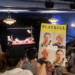 very last row of mezz, you will still be fairly close to the stage and won't have to squint very last row of mezz, you will still be fairly close to the stage and won't have to squint