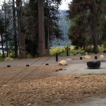 College Campground - View from site to lake - Campgrounds Near Me - Fresno, California