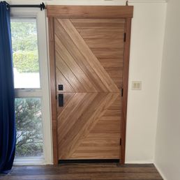 Four coats of sealer to bring out the natural color of the wood and protect. Four coats of sealer to bring out the natural color of the wood and protect.