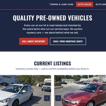 Capp Tech Solutions - Dynamic vehicle inventory system built for a local auto sales and towing business - Web Design Near Me - Slatington , Pennsylvania