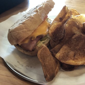 Savory Roots - Ham Poboy with House Chips-simple yet brilliant. - American Near Me - Pass Christian, Mississippi Savory Roots - Ham Poboy with House Chips-simple yet brilliant. - American Near Me - Pass Christian, Mississippi
