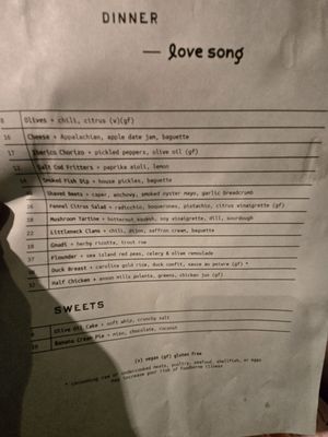 Menu photo 4 Love Song Virginia Beach, VA