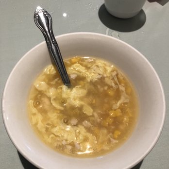 Mandarin Palace - Corn and chicken egg drop soup. - Chinese Near Me - Santa Barbara, California Mandarin Palace - Corn and chicken egg drop soup. - Chinese Near Me - Santa Barbara, California