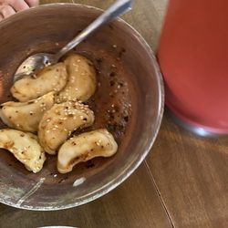 Slader's Alaskan Dumpling - Oh my my, the spice of the Potato cheese Chipotle honey dumpling warms the soul