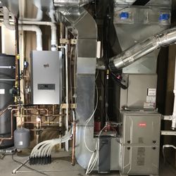 Forced Air & In Floor Heat Installation
