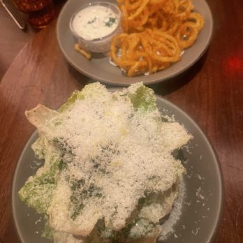 Coqodaq - Caesar Salad and Onion Rings - Korean Near Me - New York, New York Coqodaq - Caesar Salad and Onion Rings - Korean Near Me - New York, New York