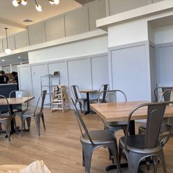 A portion of the seating area