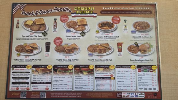 Menu photo 2 Waffle House Diamondhead, MS
