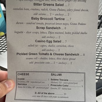 Longfellow - a menu for a restaurant - Bars Near Me - Cincinnati, Ohio