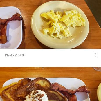 Ruby Sunshine Charlotte Southend - Pumpkin praline stuffed French toast w/bacon & a side of scrambled egg - Breakfast & Brunch Near Me - Charlotte, North Carolina Ruby Sunshine Charlotte Southend - Pumpkin praline stuffed French toast w/bacon & a side of scrambled egg - Breakfast & Brunch Near Me - Charlotte, North Carolina