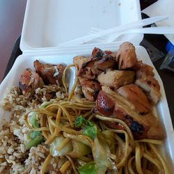 Flaming Wok - I had the teriyaki chicken with rice & noodles - this is probably the best mall food I've ever had!
