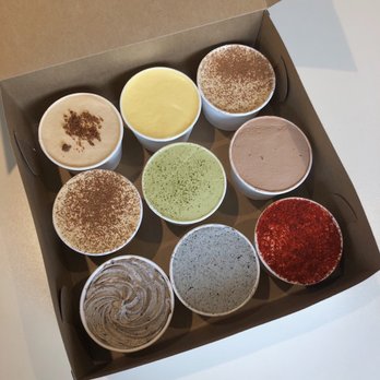 Manzou Bakery - Top to bottom, left to right: Earl Grey, Mango Mousse, Tiramisu x2, Matcha Mousse, Chocolate, Cookies and Cream, Black Sesame, Red Velvet - Bakeries Near Me - Toronto, Ontario