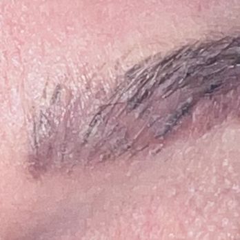 iBrows Plus Microblading Studio - Faded brushstrokes ink used after two days - Permanent Makeup Near Me - Las Vegas, Nevada