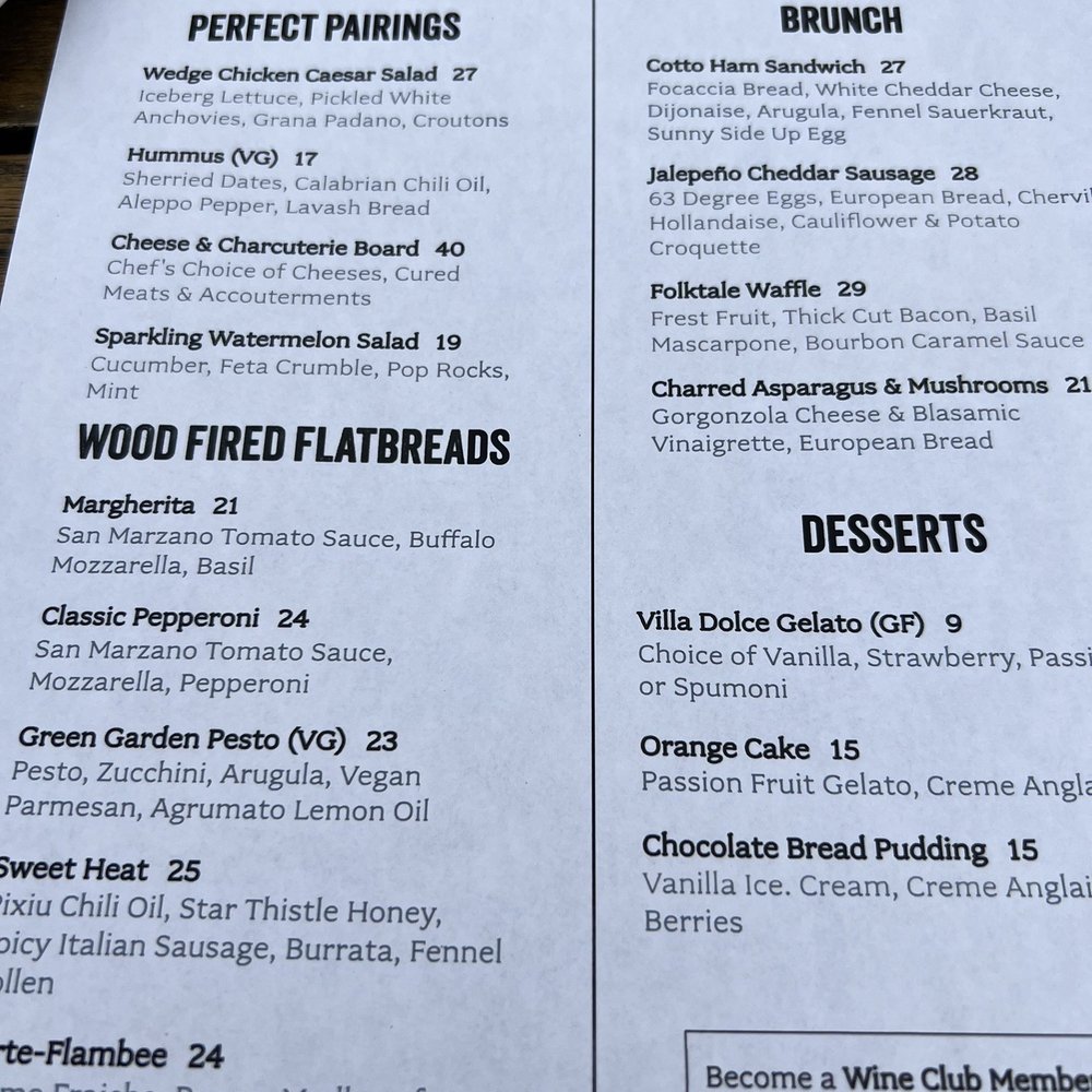 Folktale Winery - Menu - Wineries Near Me - Carmel, California Folktale Winery - Menu - Wineries Near Me - Carmel, California
