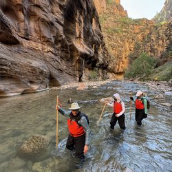 Zion Adventures - Cody took many pictures of us hiking through the Narrows