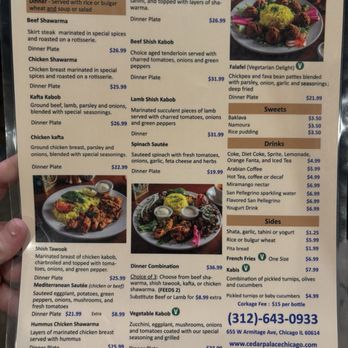 Cedar Palace - Lebanese Near Me - Chicago, Illinois