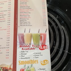 Menu - Jan 9, 2023.
