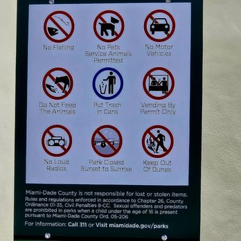 Haulover Park - Park rules - Beaches Near Me - Miami, Florida
