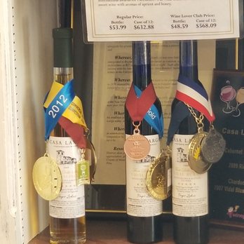 Casa Larga Vineyards - Some of their award winning wines  7.7.18 - Wineries Near Me - Fairport, New York