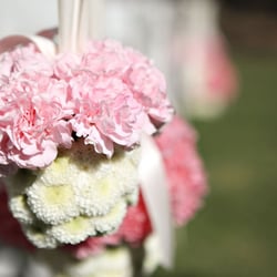 Aisle "cupcake" flowers
