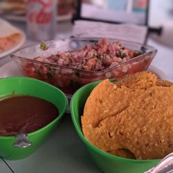 Lupe Sierra's & Maggie Mae - Black beans, ceviche, tostadas