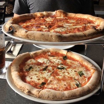 Brick Fire Tavern - Diavola pizza (top) Margherita pizza (bottom) - Pizza Near Me - Honolulu, Hawaii