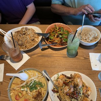 P.F. Chang's - Long life prawn, ramen Chiang Mai Noodle Bowl, Beef - La Sichuan and Fried Rice. - Chinese Near Me - Lubbock, Texas