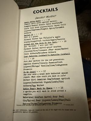 Menu photo 1 Trial+Error Louisville, KY