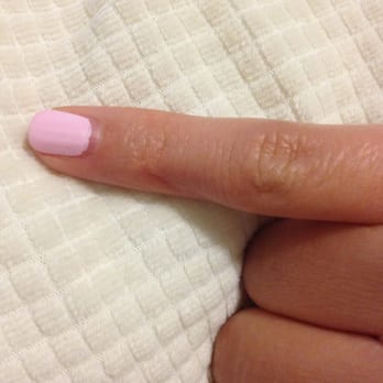Pleasanton Nail Salon - There you can see the gap between the nail polish and cuticle. - Nail Salons Near Me - Pleasanton, California