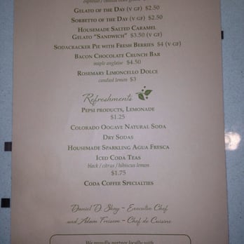 Manna Restaurant - Many 2014 menu, continued - New American Near Me - Castle Rock, Colorado