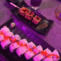 Tsuki House Japanese Steak House and Sushi Bar - California Roll and Sesame Tofu