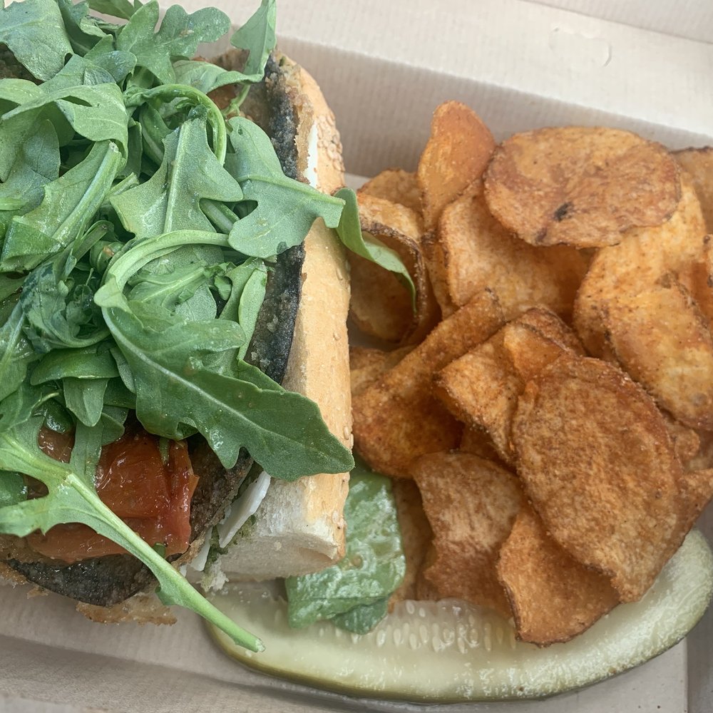 Haddon Culinary - Eggplant Parmesan Sandwich - Salad Near Me - Collingswood, New Jersey Haddon Culinary - Eggplant Parmesan Sandwich - Salad Near Me - Collingswood, New Jersey