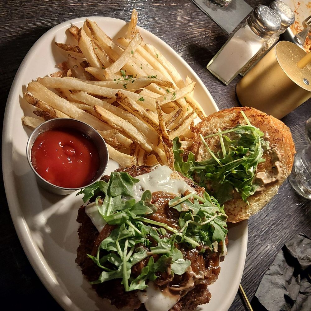 UnCork'd Kitchen & Bar  - Damn fine burger, bun needed serious toasting - Cocktail Bars Near Me - Tucson, Arizona