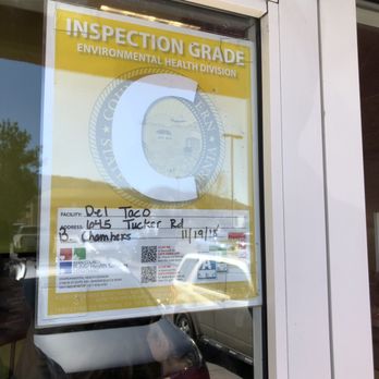 Del Taco - Health Inspection Grade C - Fast Food Near Me - Tehachapi, California