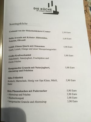 Menu photo 4 Die Küche im Kraftwerk Munich, BY