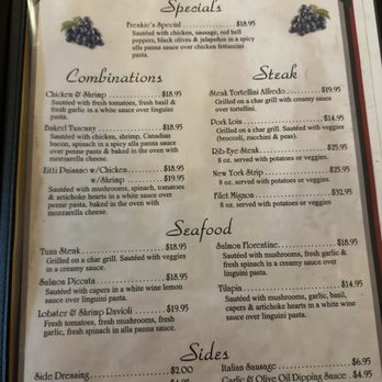 Frenkie's Pasta and Pizza - Menu update - Pizza Near Me - Hillsboro, Texas Frenkie's Pasta and Pizza - Menu update - Pizza Near Me - Hillsboro, Texas