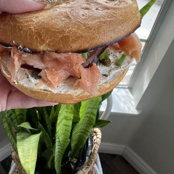 Down Home Grill - Wild caught salmon bagel - American Near Me - Victorville, California