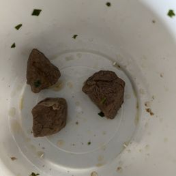 The 3 pieces of meat in the sancocho