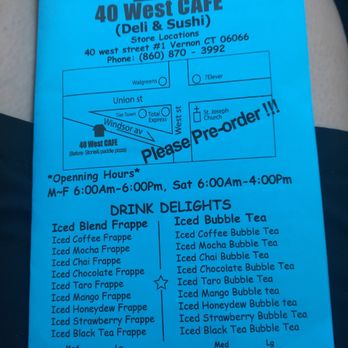 40 West Cafe - Front - Sushi Bars Near Me - Vernon, Connecticut 40 West Cafe - Front - Sushi Bars Near Me - Vernon, Connecticut