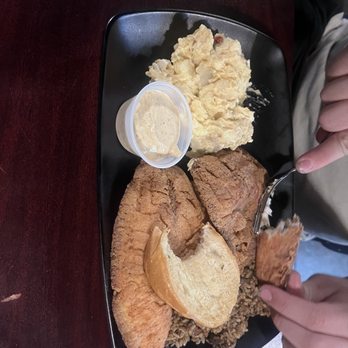 Elders Family Restaurant - Tilapia filet & Cajun potato salad - Cajun/Creole Near Me - Converse, Texas