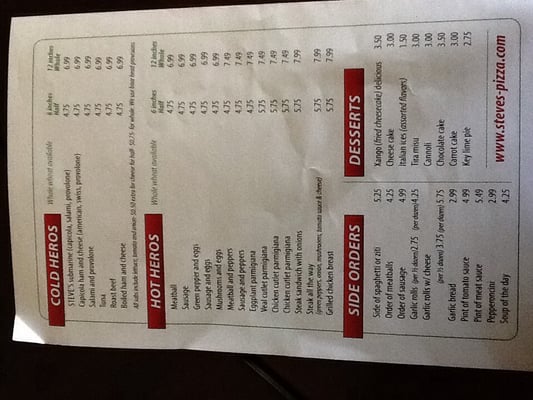 Menu photo 5 Steve's Pizza West Miami, FL