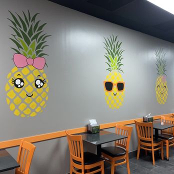 Poké Island Plus - Pineapple Wall art, Poke Island Plus, off Tampa Road, Oldsmar, Tampa - Vietnamese Near Me - Oldsmar, Florida