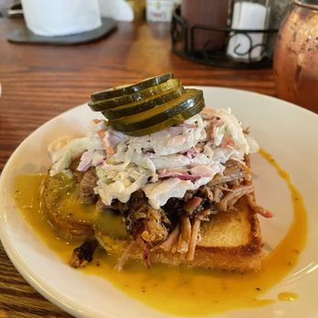 Reverend's BBQ - Happy Hour Carolina Style Chopped BBQ Pork Shoulder clamshell - Barbeque Near Me - Portland, Oregon Reverend's BBQ - Happy Hour Carolina Style Chopped BBQ Pork Shoulder clamshell - Barbeque Near Me - Portland, Oregon